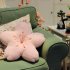 Cherry Petals Pillow Soft Comfortable Wrinkle Fade Stain Resistant Plush Pillows For Sofa Couch Decorations pink