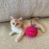 Chew Toy Cute Cat Plush Toy Durable And Bite Resistant Interactive Cat Kicker Toys Healthy Bite Resistant Cat Christmas Gifts For Indoor Pet Lovers onion red