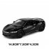 Children 1 32 Simulation Alloy Pull back Sound and Light Simulation Car Mold Gift Ornaments Decoration black