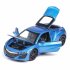 Children 1 32 Simulation Alloy Pull back Sound and Light Simulation Car Mold Gift Ornaments Decoration red