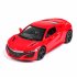 Children 1 32 Simulation Alloy Pull back Sound and Light Simulation Car Mold Gift Ornaments Decoration red