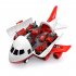 Children Airplane Model Toys Storable Inertial Alloy Car Model Ornaments Birthday Christmas Gifts For Boys blue