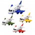 Children Airplane Model Toys Storable Inertial Alloy Car Model Ornaments Birthday Christmas Gifts For Boys blue