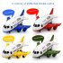 Children Airplane Model Toys Storable Inertial Alloy Car Model Ornaments Birthday Christmas Gifts For Boys blue