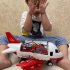 Children Airplane Model Toys Storable Inertial Alloy Car Model Ornaments Birthday Christmas Gifts For Boys blue