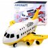 Children Airplane Model Toys Storable Inertial Alloy Car Model Ornaments Birthday Christmas Gifts For Boys blue