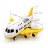 Children Airplane Model Toys Storable Inertial Alloy Car Model Ornaments Birthday Christmas Gifts For Boys blue