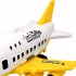 Children Airplane Model Toys Storable Inertial Alloy Car Model Ornaments Birthday Christmas Gifts For Boys yellow