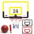 Children Basketball  Stand Indoor Hanging Wall mounted Free Punching Mobile Shooting Frame Basketball Board Sports Toys Red