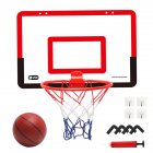 Children Basketball  Stand Indoor Hanging Wall mounted Free Punching Mobile Shooting Frame Basketball Board Sports Toys Red