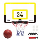 Children Basketball  Stand Indoor Hanging Wall-mounted Free Punching Mobile Shooting Frame Basketball Board Sports Toys yellow