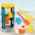 Children Beach Sand Toys Set Large Trolley Outdoor Tools Kit For Sand Water Playing Boys Girls Gifts 688 128 trolley 7 piece set
