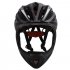 Children Bike Riding 16 Hole Breathable Helmet Detachable Full Face Chin Protection Balance Bicycle Safety Helmet with Rear Light Black White One size