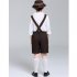 Children Boy Fashion Oktoberfest Waiter Cosplay Costume Beer Festival Suit Khaki L