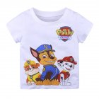 Children Boys Girls Cartoon Printing T-Shirt Stylish Short-sleeve Round-neck Tops