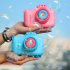 Children Bubble Maker Automatic Cute Cartoon Soap Bubble Machine Camera Toys Bubble Gifts for Kids and Girls blue