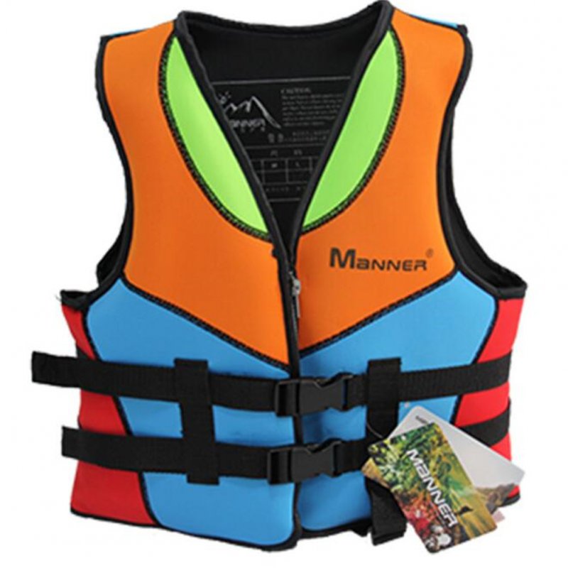 Children Buoyancy Life Jacket Suit Learning Swim Buoyancy Vest  as shown_M