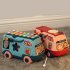 Children Bus Toy With Sound Light Shape Puzzles Knocking Piano Educational Musical Toys For 0 3 Years Old Boys Girls 981 blue