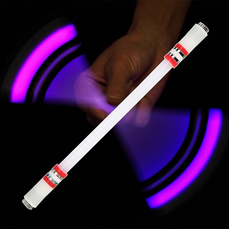 Children Colorful Special Illuminated Anti-fall Spinning Pen Rolling Pen  A16 red (lighting section)