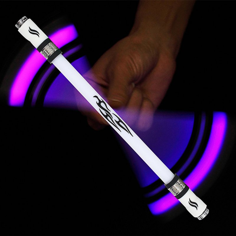 Children Colorful Special Illuminated Anti-fall Spinning Pen Rolling Pen  A20 black (lighting section)
