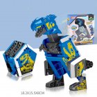 Children Creative Deformation Robot Enlightenment Puzzle DIY Building Block Toy Assembled Dinosaur 1 