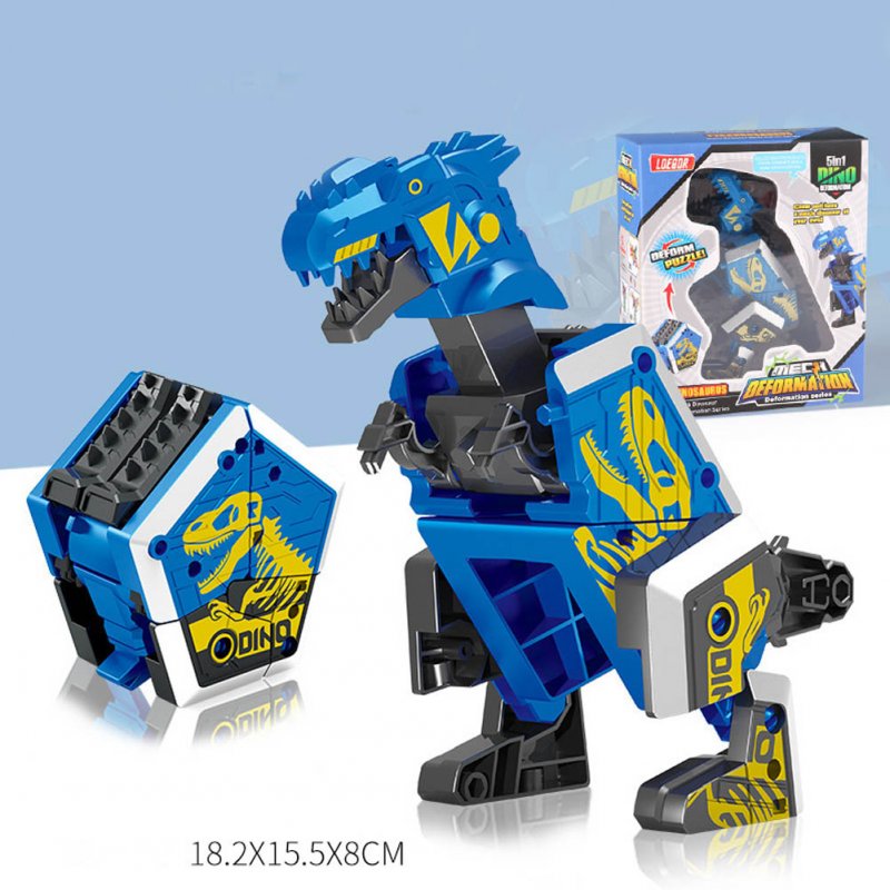 Children Creative Deformation Robot Enlightenment Puzzle DIY Building Block Toy Assembled Dinosaur 1#