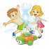 Children Cute Cartoon Turtle Sprinkler Toys Outdoor Rotatable Water Spray Bath Toys For Boys Girls Gifts turtle