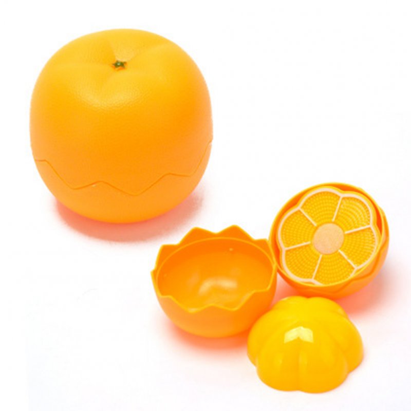 Children Cute Pretend Play Simulation Fruit Vegetable Set for Kids   Orange (can be peeled and cut)