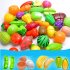 Children Cute Pretend Play Simulation Fruit Vegetable Set for Kids   Orange  can be peeled and cut 