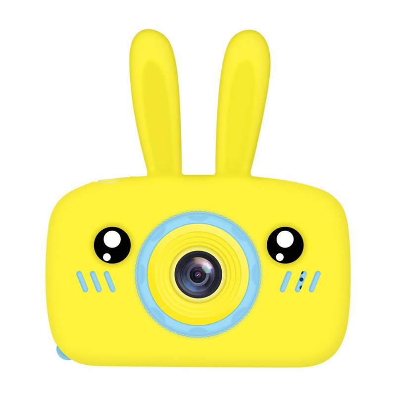 Children Digital Camera Portable Mini Cartoon Camera Toy Rabbit Pattern Camera Rabbit yellow