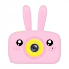 Children Digital Camera Portable Mini Cartoon Camera Toy Rabbit Pattern Camera Bunny pink