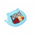 Children Dinner Plate Silicone Portable Divided Dinner Plate With Suction Cup Blue tiger