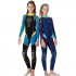 Children Diving Suit 2 5MM Thicken Warm Junior Siamese Long Sleeve Surfing Diving Suit blue M