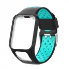 Replacement Silicone Pure Color Watch Strap For TomTom Runner <span style='color:#F7840C'>2</span> / 3 Breathable Band for Golfer2 Adventunrer Universal Sport Smart Watch Wristband Watch Accessories dark blue