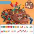 Children Electric Drill Screw Assembly Toolbox Disassembly Nut Diy Construction Engineering Building Block Games Educational Toys Cartoon bear electric drill