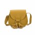 Children Fashion Wallet Mini Satchel Portable Bag with Tassel Single shoulder Bag   Yellow