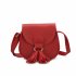 Children Fashion Wallet Mini Satchel Portable Bag with Tassel Single shoulder Bag red