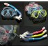 Children Full Dry Silicone Explosion Proof Lens Diving Mask Snorkel Set   Special Snorkeling Tube Equipment blue For 3 15 years old
