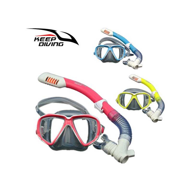 Snorkeling Dry Snorkel Full Dry Breathing Tube with Comfortable Silicone Mouthpiece for Snorkeling,Swimming,Scuba Diving 