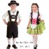 Children Girl Boy Fashion Oktoberfest Waiter Waitress Cosplay Costume Beer Festival Suit Green beer girl XXL