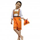 Children Girl Boy Oktoberfest Waiter Waitress Costume Beer Festival Suit Orange boy_L
