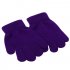 Children Girl Boy Toddler Warm Solid Color Winter Spring Knit Magic Gloves For 3 13 Years Green
