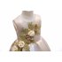 Children Girl Embroidery Princess Dress Wedding Party Flower Girl Formal Dress for Kids champagne 110 