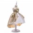 Children Girl Embroidery Princess Dress Wedding Party Flower Girl Formal Dress for Kids champagne 140 