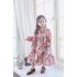 Children Girls Lovely Princess Dress Long Sleeve Flower Fairy Skirt Birthday Party Dress Gift