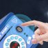 Children Globe Shape Piggy Bank Password Money Box Cash Coin Savings Box with Night Light Music Cyan