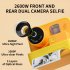 Children Instant Camera Hd 1080p Video Photo Digital Print Cameras Dual Lens Slr Photography Toys Birthday Gift Yellow Photo Paper  No Memory 