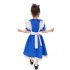 Children Kids Dress Maid Cosplay Cute Dress for Halloween Festival Wearing blue XL