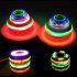 Children LED Light up Music Wood Like Peg top Hand Spinner Plastic Flash Gyro Toy Gift for Kids