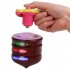 Children LED Light up Music Wood Like Peg top Hand Spinner Plastic Flash Gyro Toy Gift for Kids